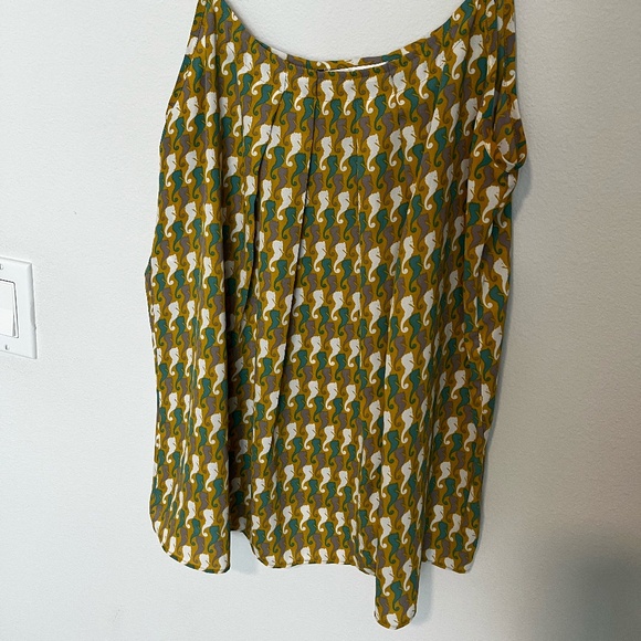 Seahorse Print Spaghetti Strap Top with Adjustable Straps - Picture 8 of 9